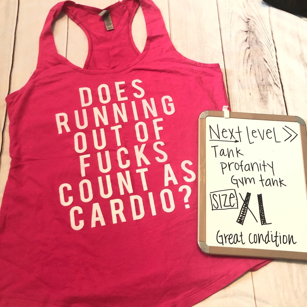 Next Level Profane Gym Tank XL LIKE new